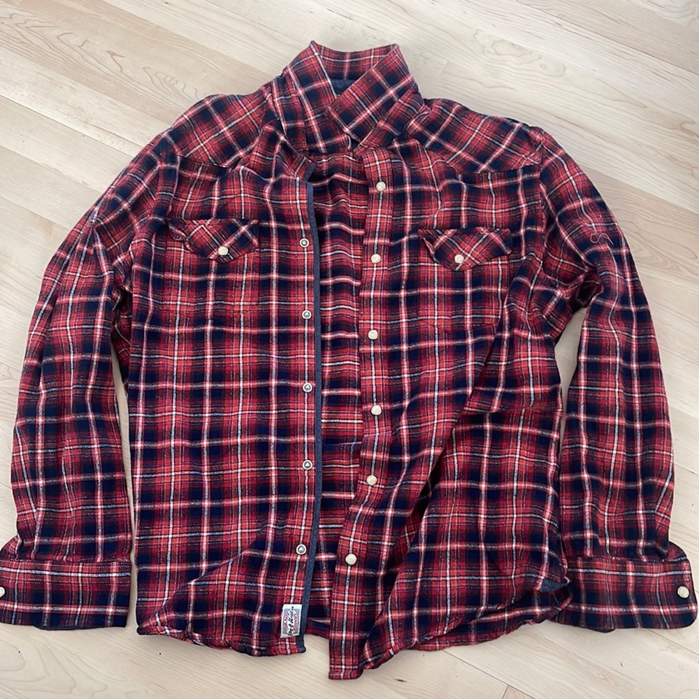 Flag and Anthem flannel. Size large